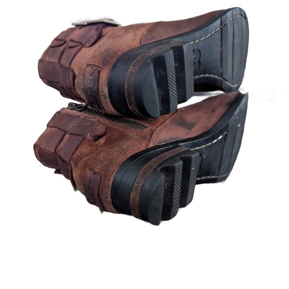 Sorel Women's Brown Suede Zip Up Boots - Size 8 - Picture 12 of 15